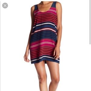Joie silk stripped tank dress